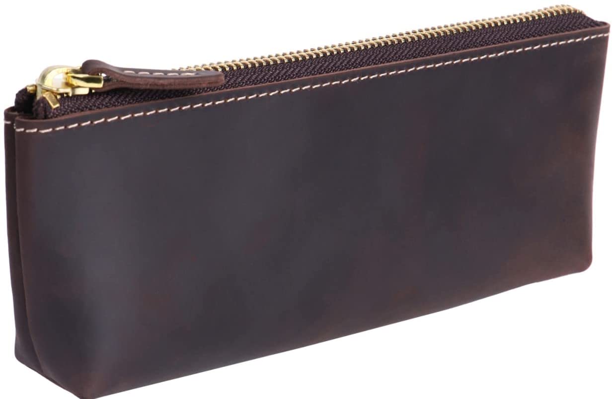 亀登鞄製作所 ペンケース こげ茶