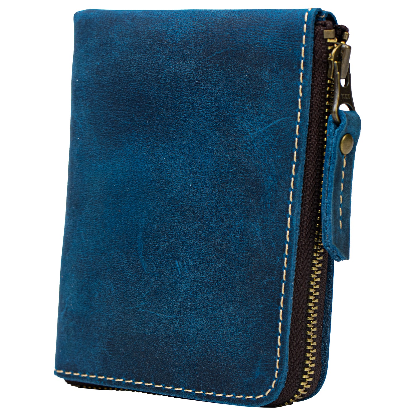 亀登鞄製作所 L字財布 ブルー