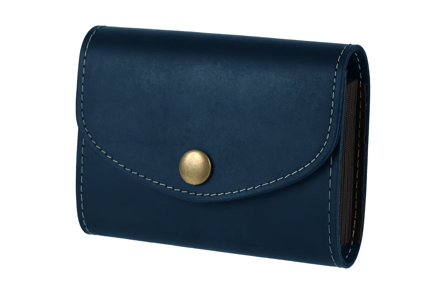 亀登鞄製作所 クレカケース ブルー