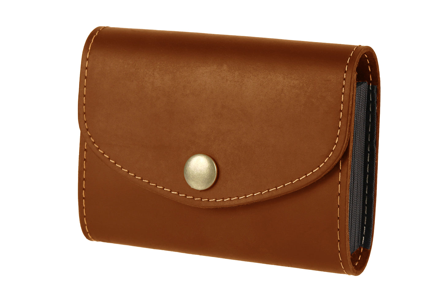 亀登鞄製作所 クレカケース キャメル