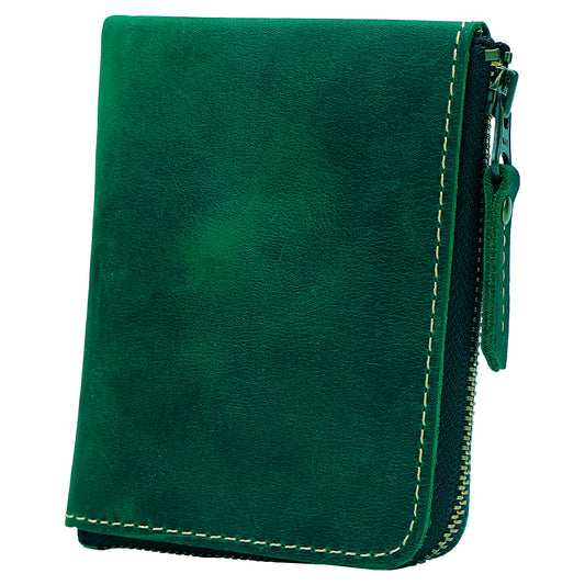 亀登鞄製作所 L字財布 グリーン