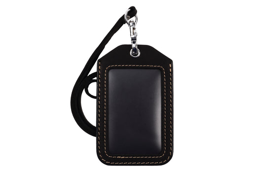 亀登鞄製作所 IDカードホルダー ブラック