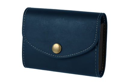 亀登鞄製作所　クレカケース　ブルー