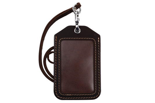 亀登鞄製作所 IDカードホルダー 焦茶